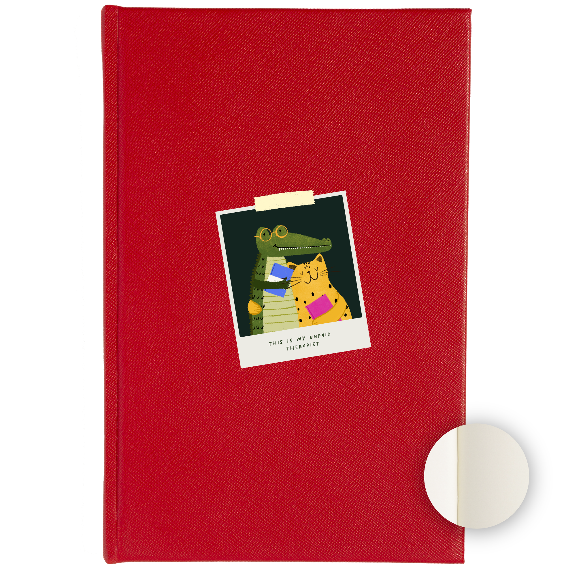 Libreta no. 9 Rojo - This Is My Unpaid Therapist Polaroid