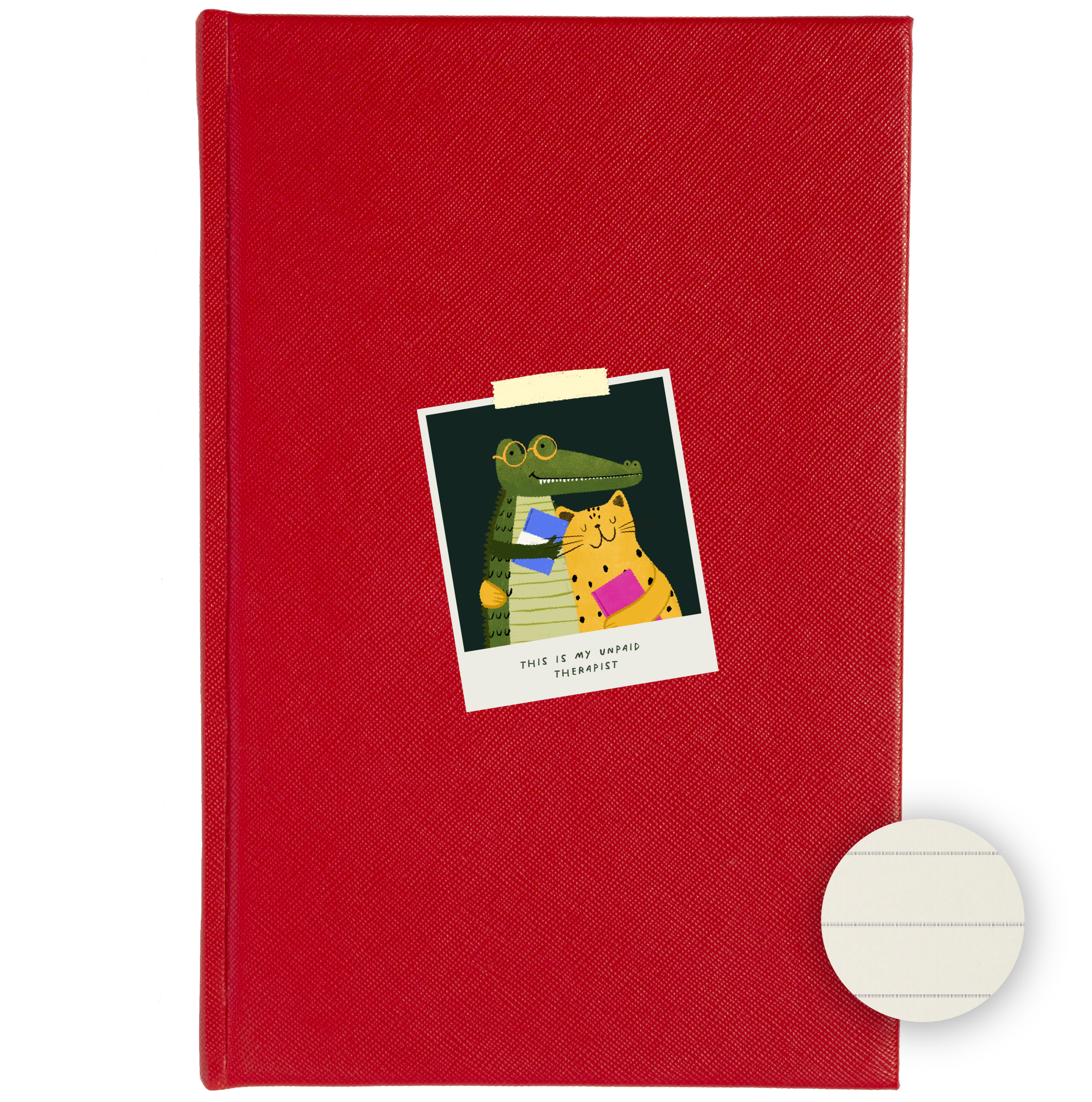 Libreta no. 9 Rojo - This Is My Unpaid Therapist Polaroid