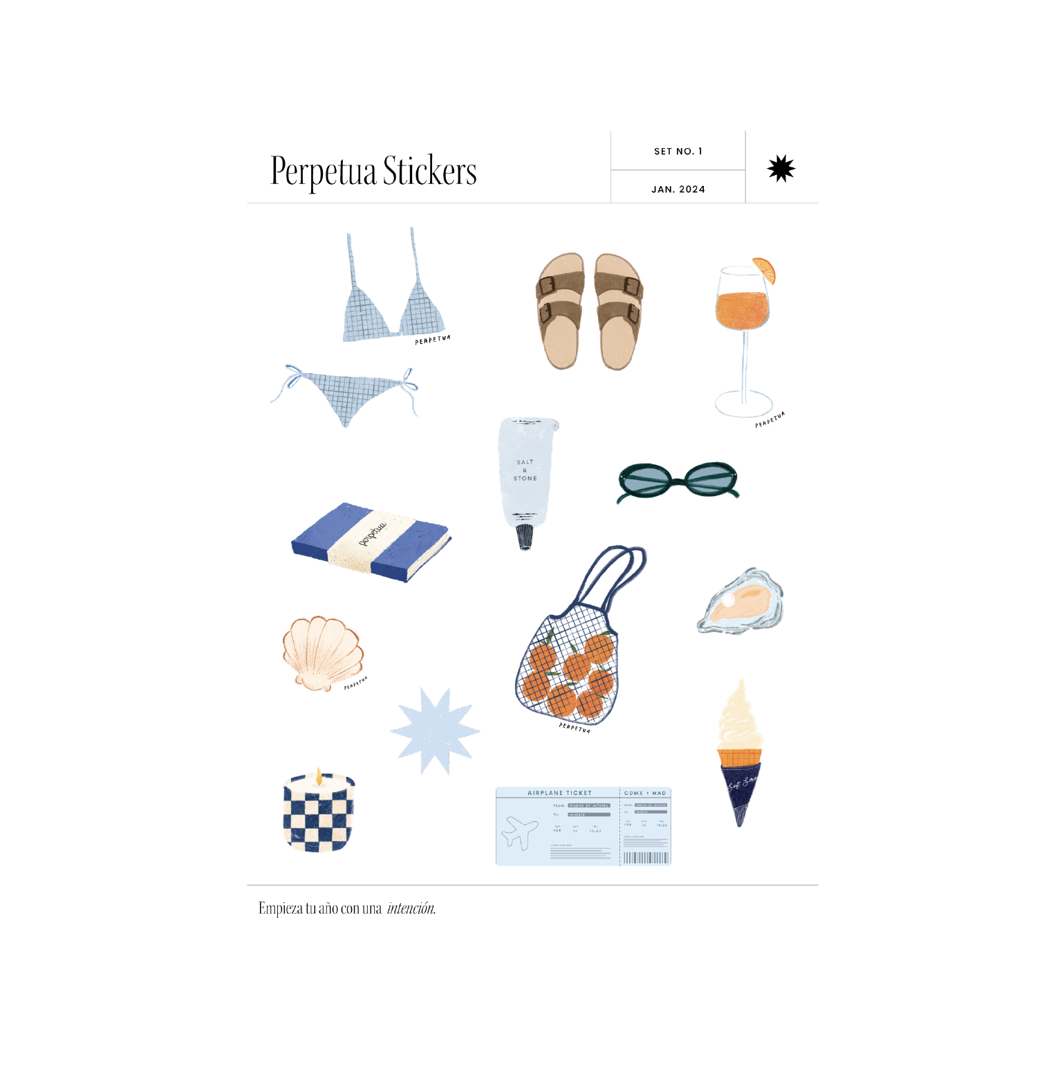 Set de Stickers Perpetua - 6 Planillas
