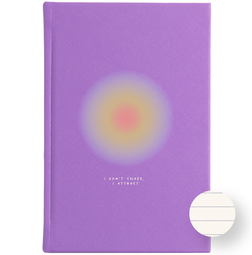 Libreta no. 2 Lavanda - I don't chase I attract