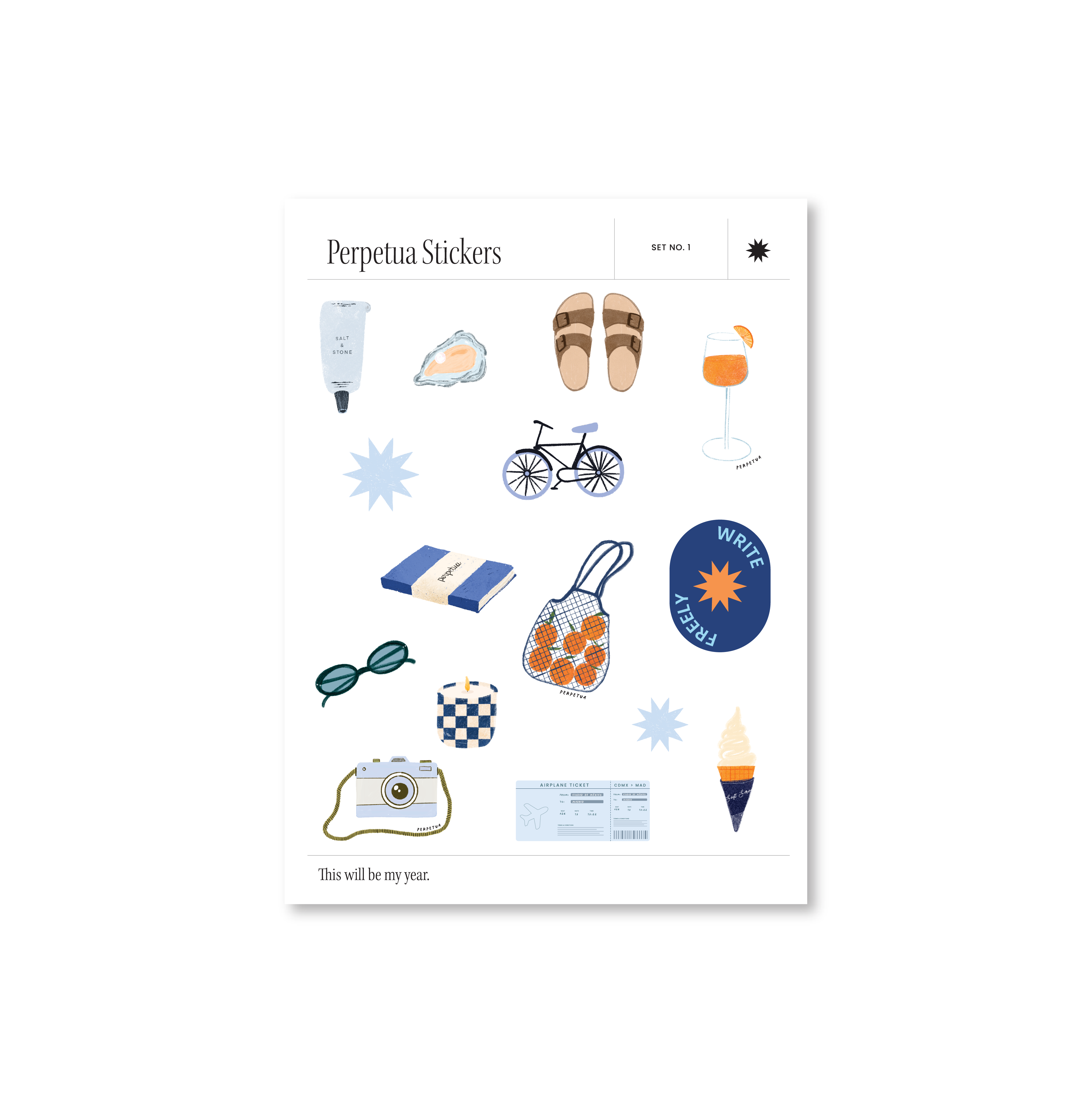 Set de Stickers Perpetua - 5 Planillas