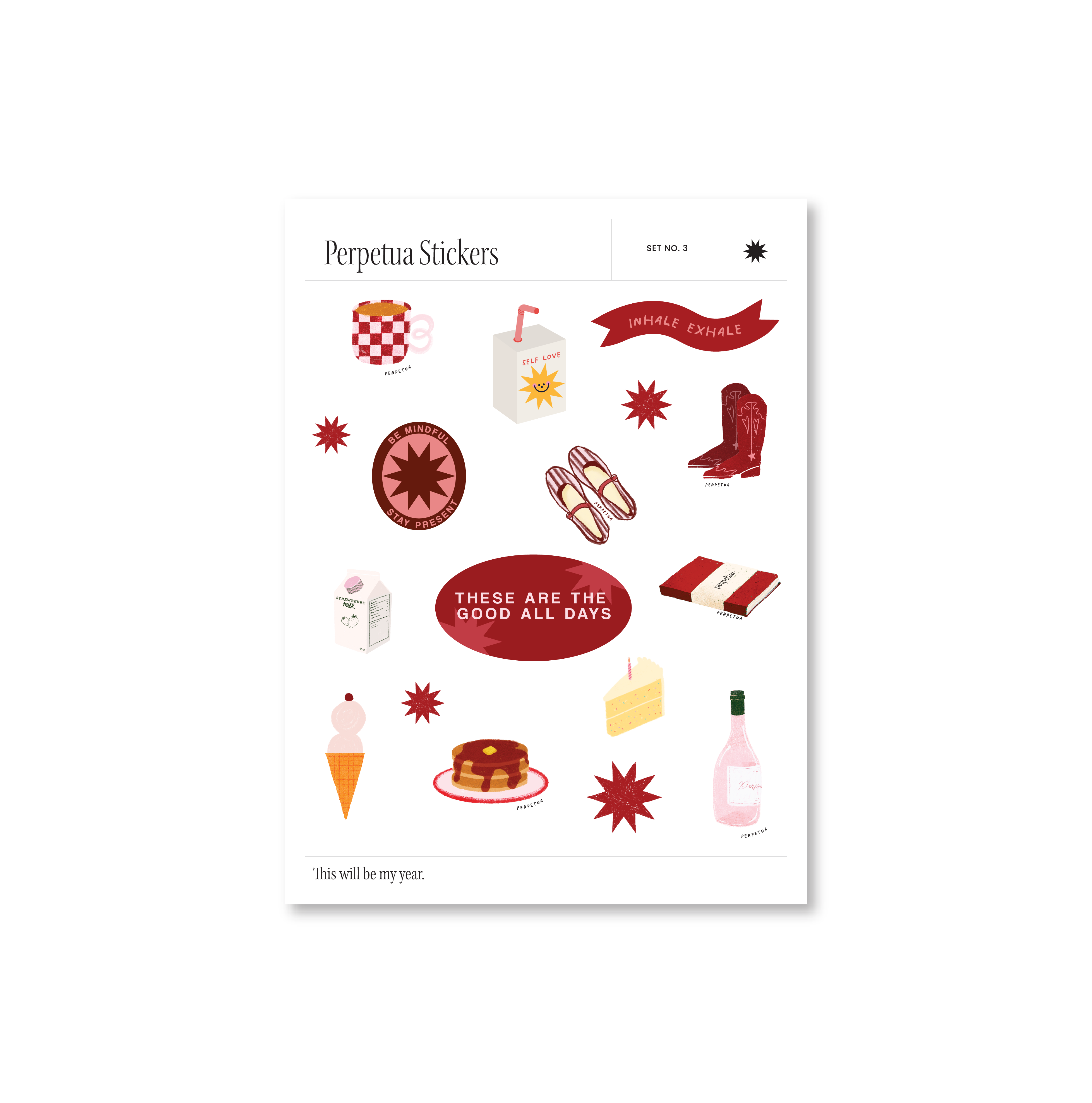 Set de Stickers Perpetua - 5 Planillas