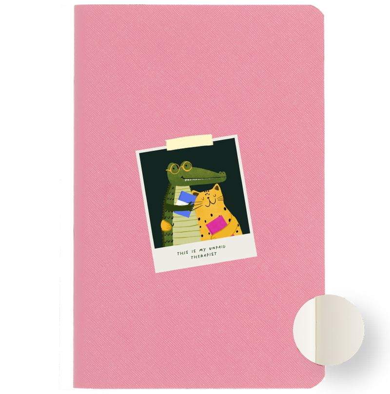 Libreta no. 18 rosa - This Is My Unpaid Therapist Polaroid