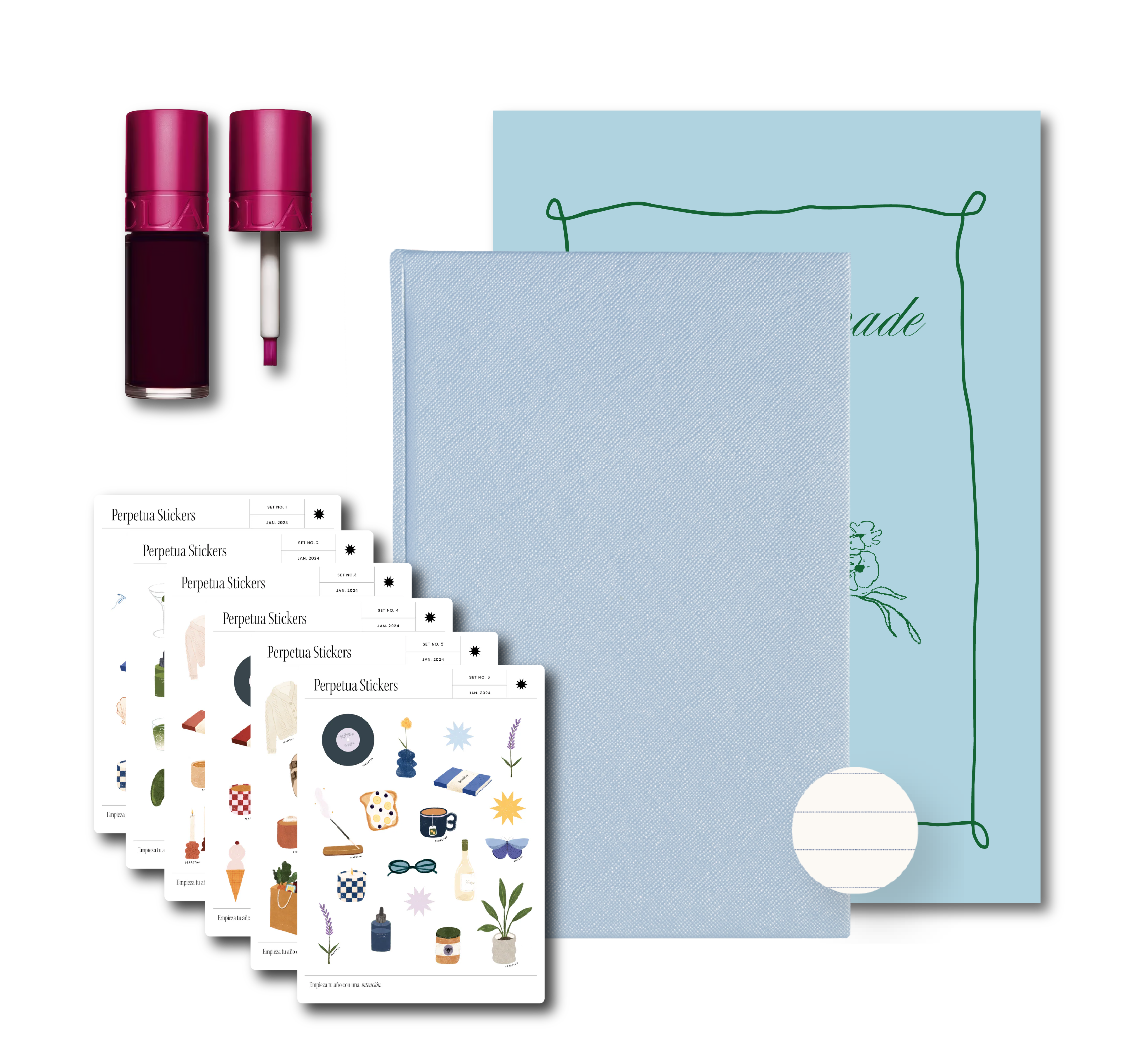 Ready to Gift Libreta Pasta Dura Rayas - Water Lip Stain