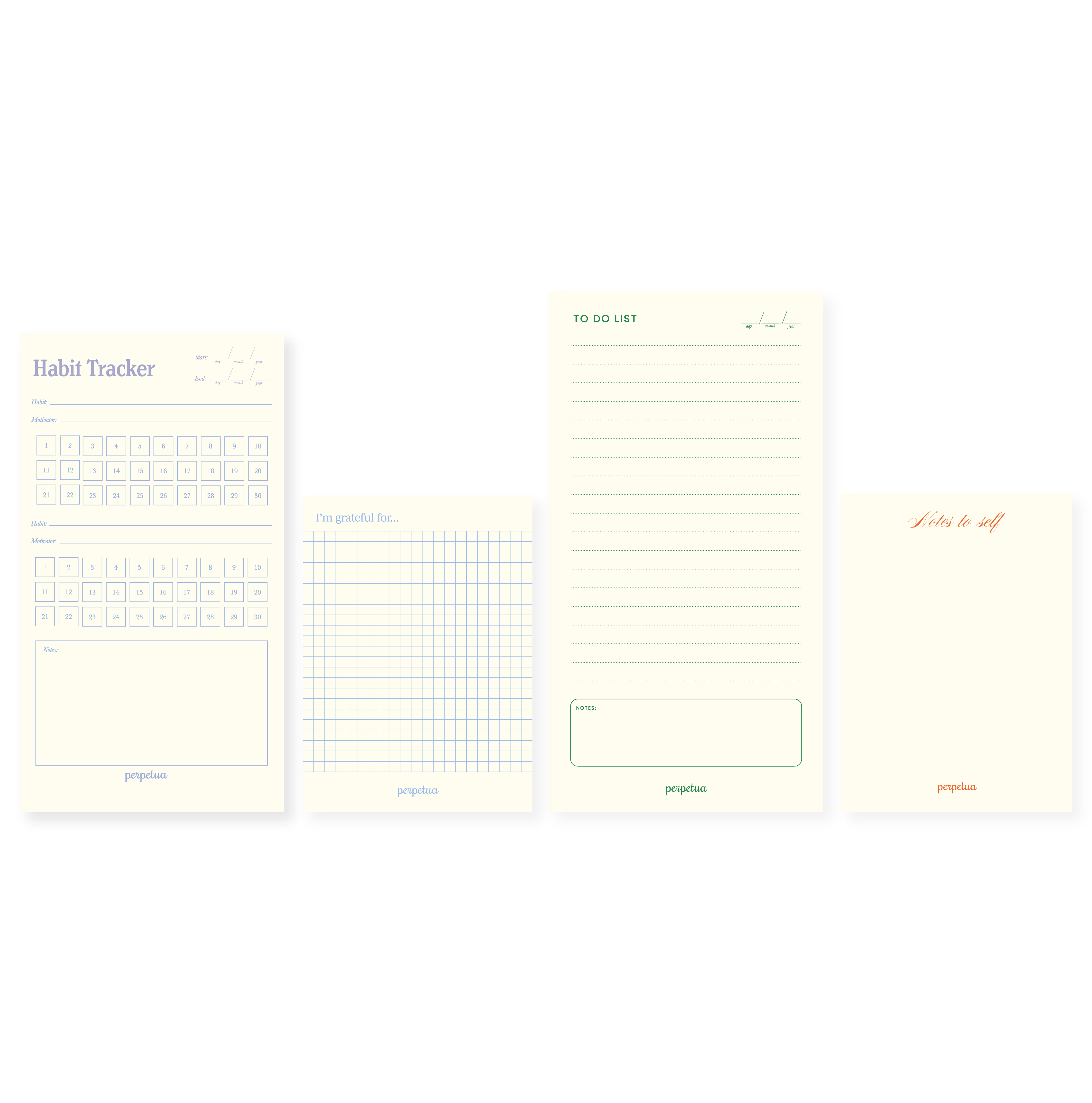 Set Notepads Perpetua