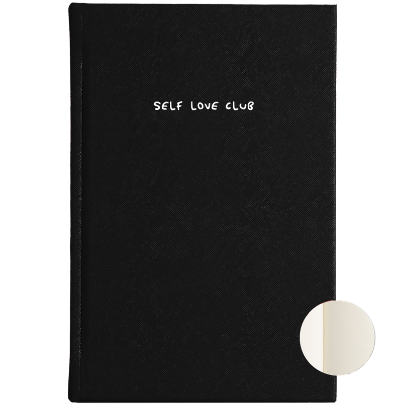 Libreta no. 6 - Negra Pasta Dura con frase