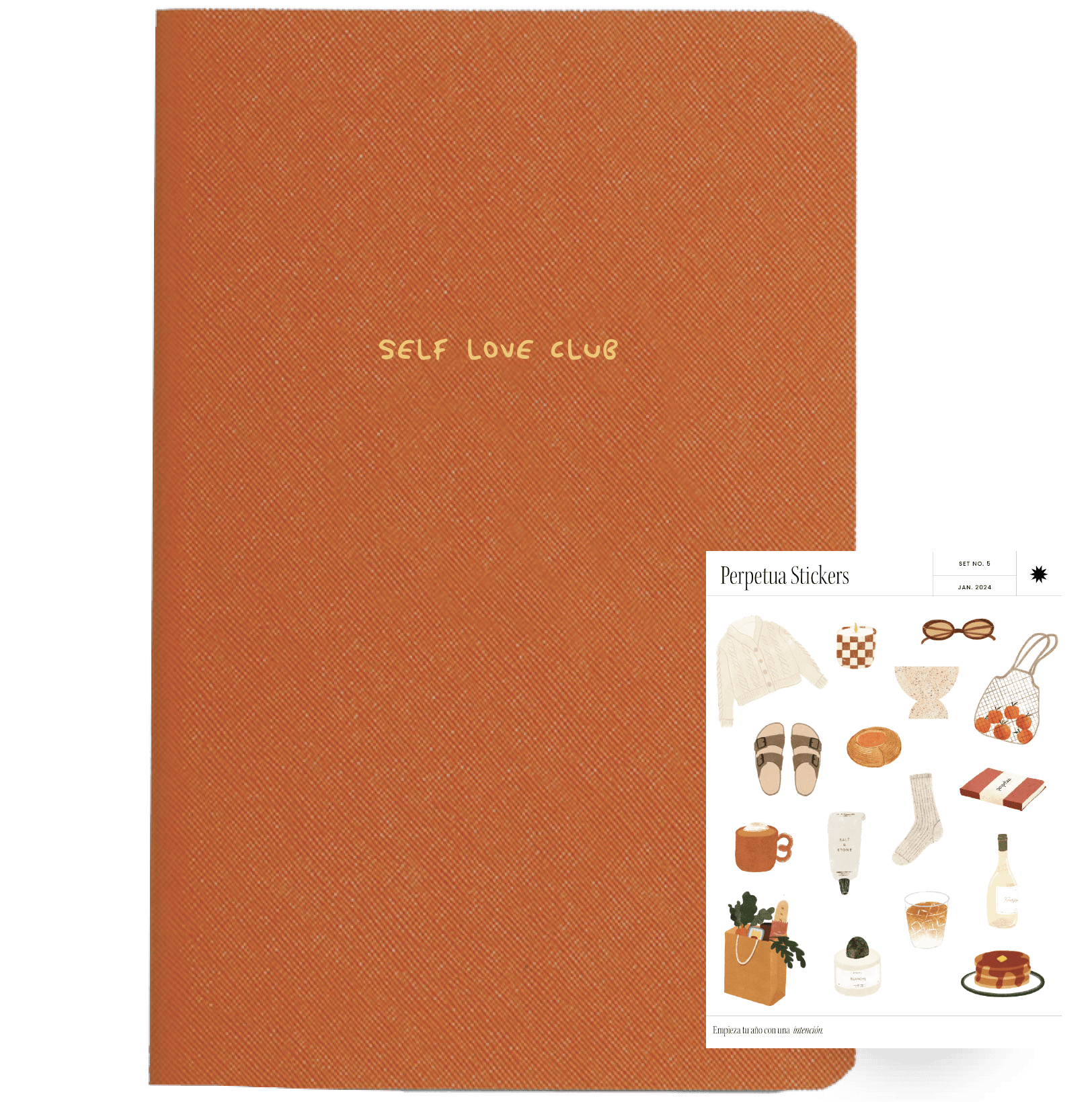 Libreta no. 12 Naranja - Self - love Club - Perpetua