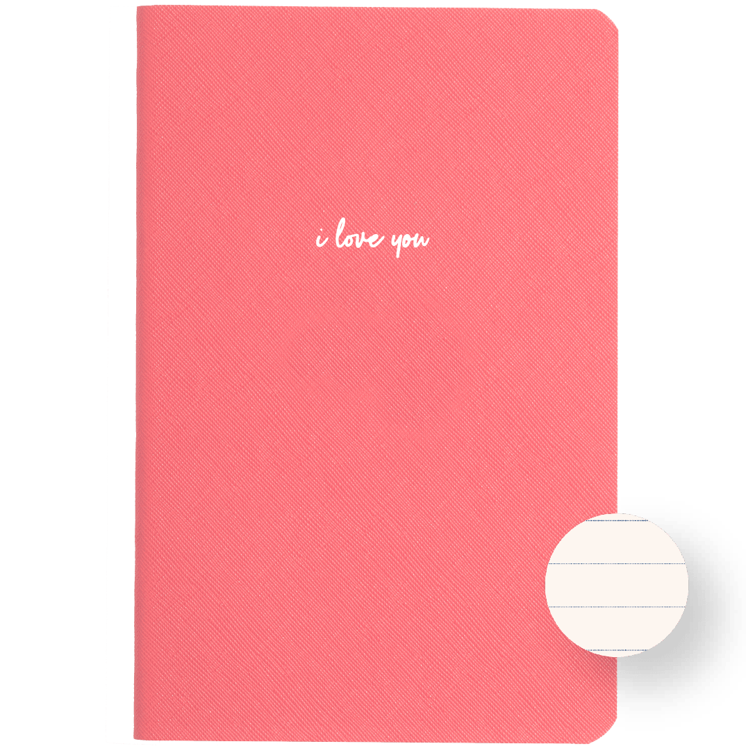 Libreta no. 6 - Rosa palo con frase - Perpetua