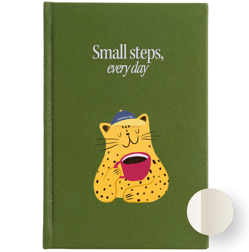 Libreta pasta dura olivo Small Steps