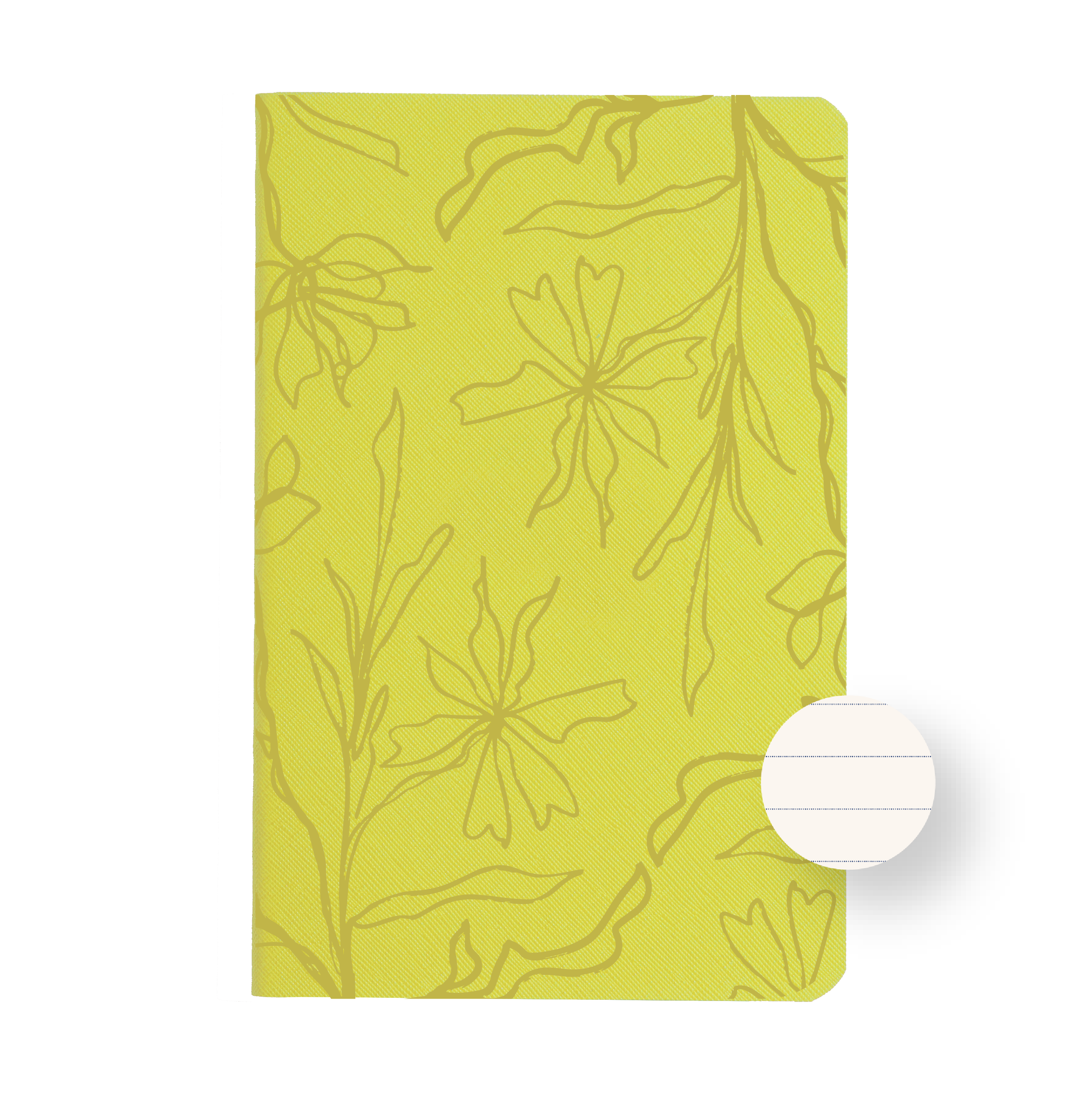 Libreta no. 5 Amarillo - Flores