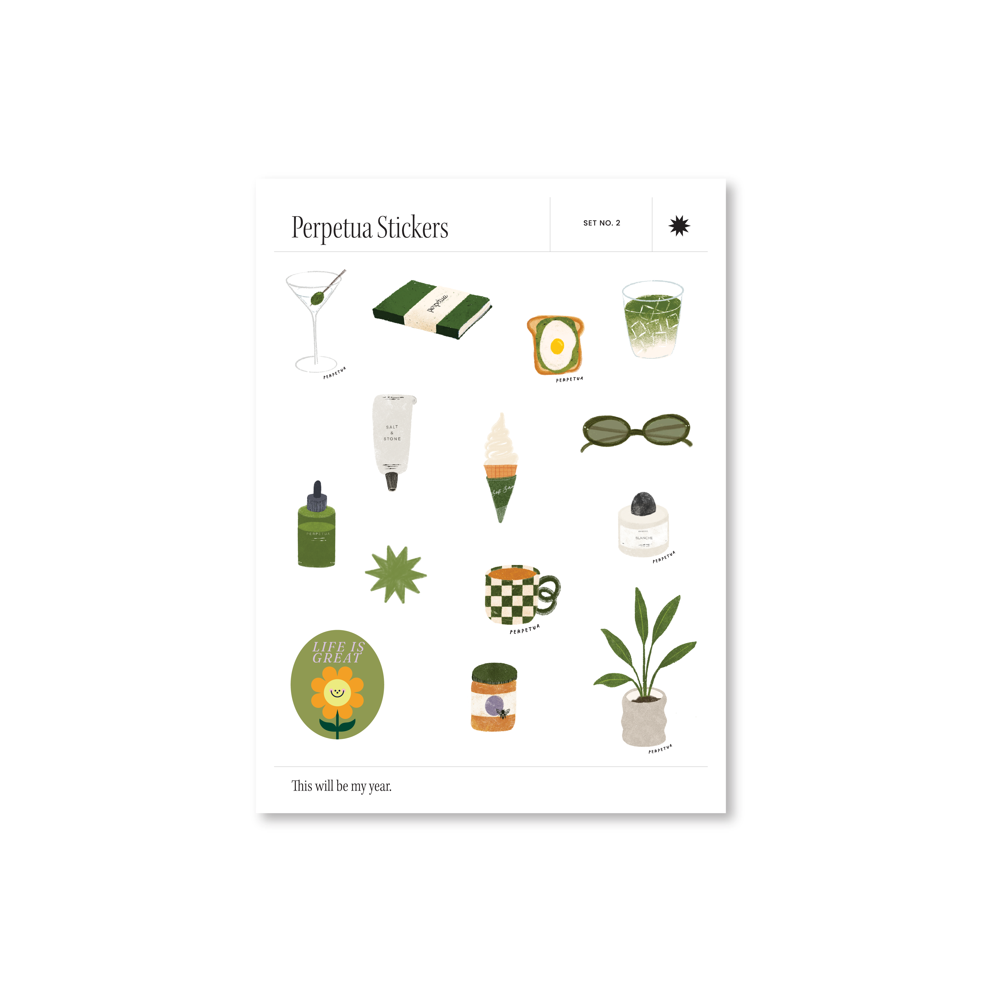 Set de Stickers Perpetua - 5 Planillas