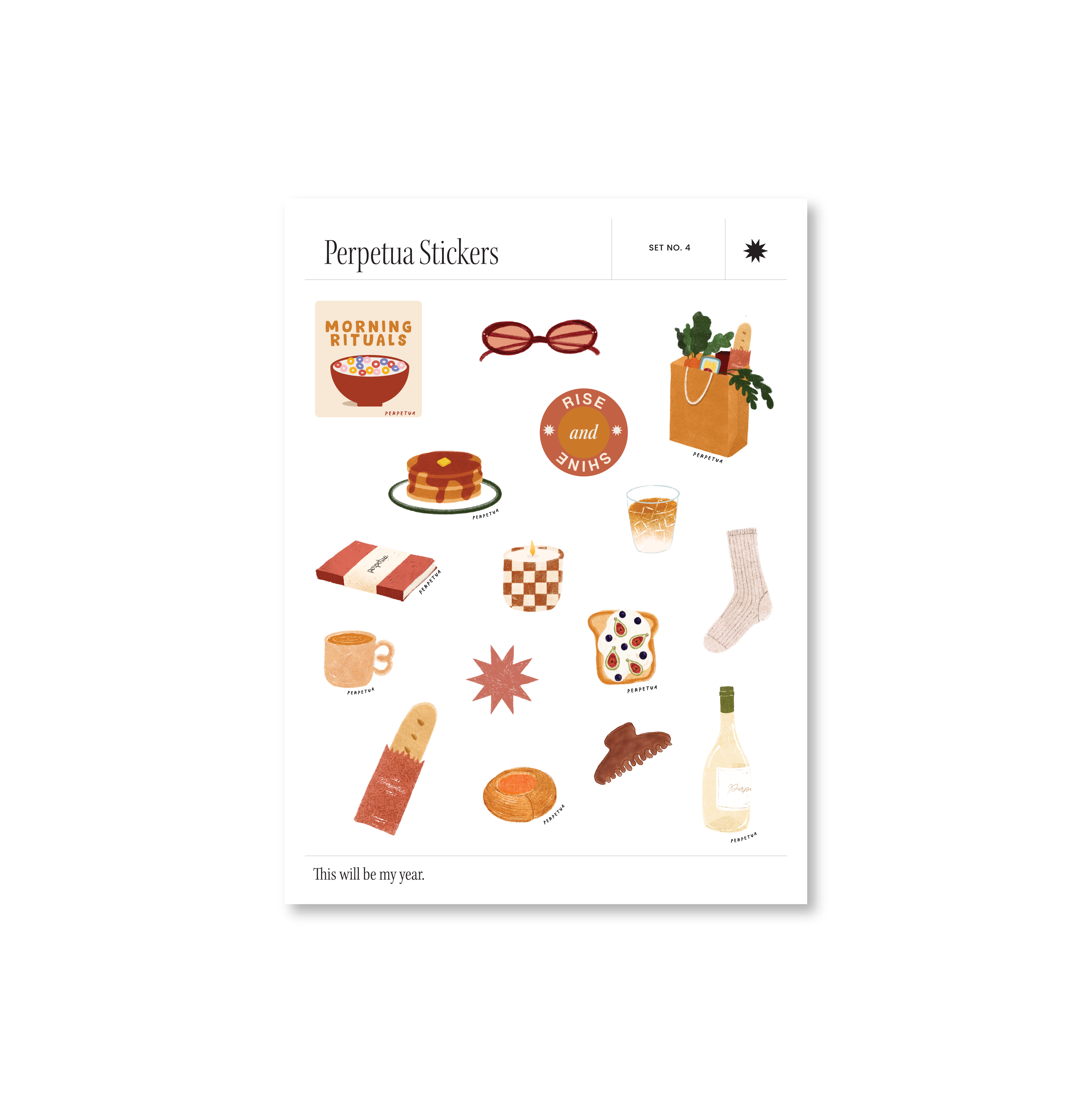 Set de Stickers Perpetua - 5 Planillas