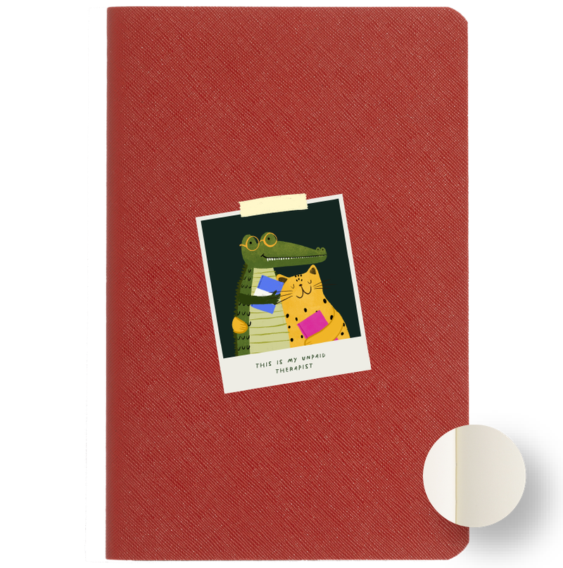 Libreta no. 18 terracota - This Is My Unpaid Therapist Polaroid